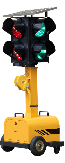 Năng lượng mặt trời và pin hoạt động ba màu toàn cầu Arrow di động tín hiệu giao thông ánh sáng